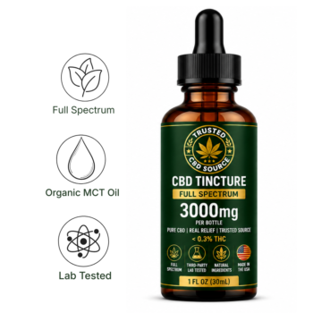 3000mg Full-Spectrum CBD Tincture Vanilla