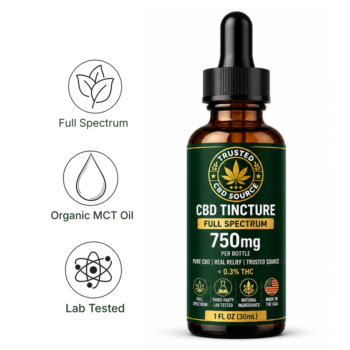 750mg Full-Spectrum CBD Tincture Vanilla