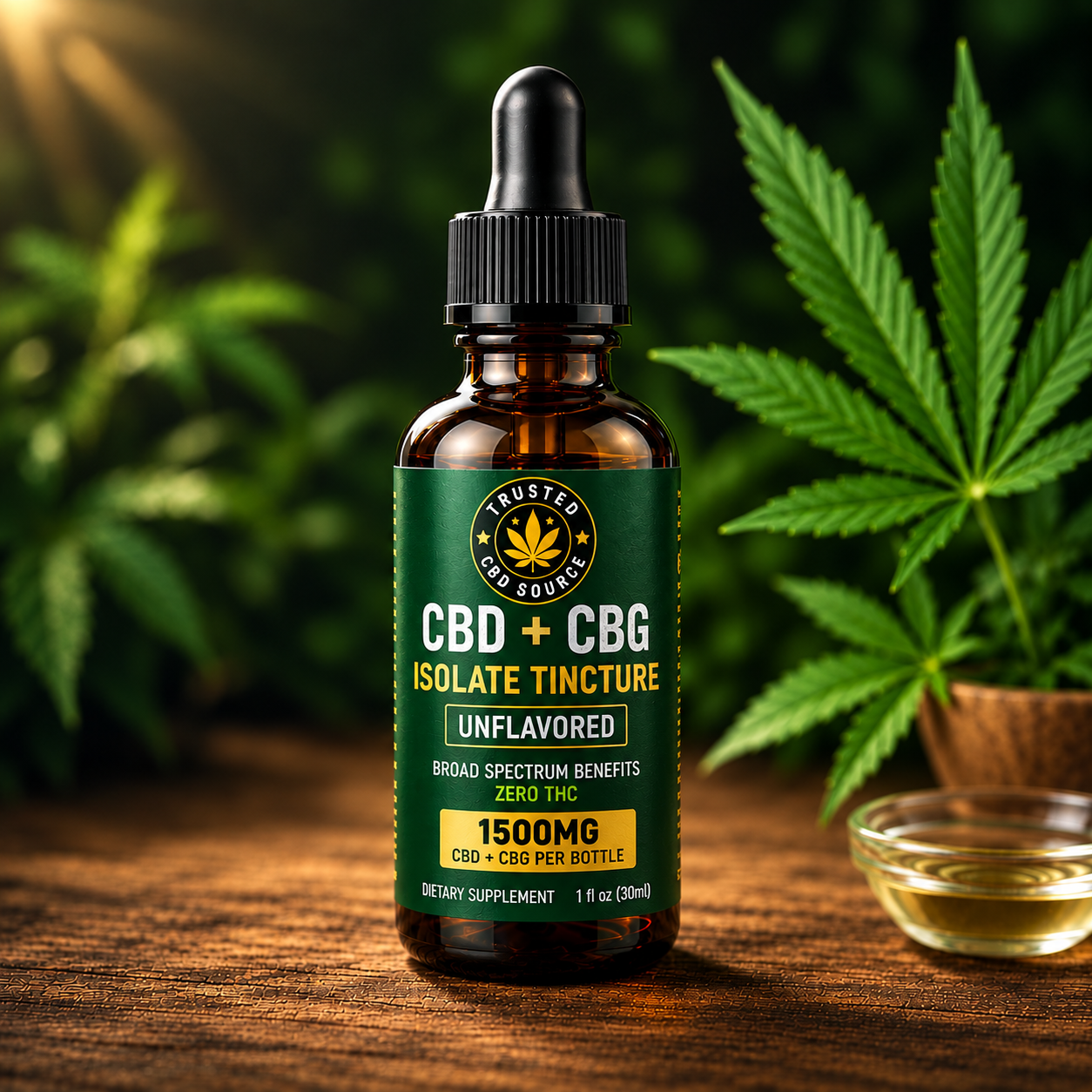 1500mg CBD + CBG Isolate